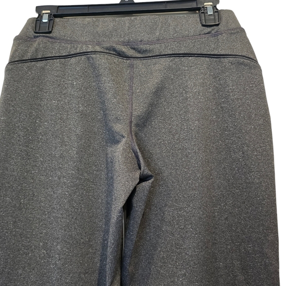 Fila Sport Wide Leg Track Workout Casual Leggings Grey with Black Stripe Detail - Picture 4 of 7